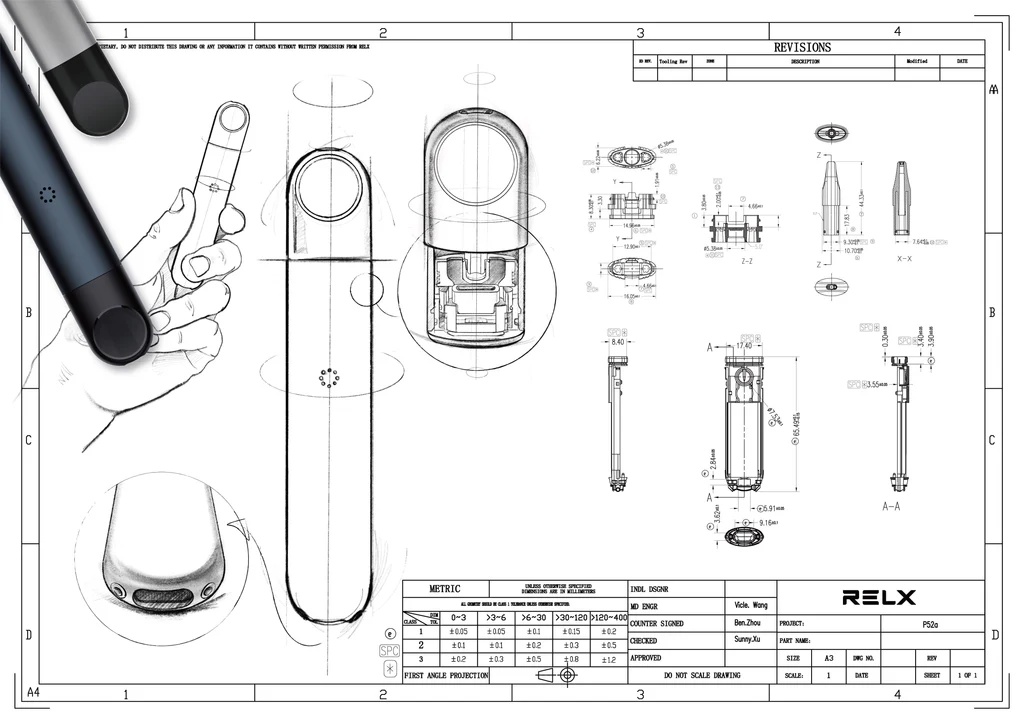RELX vape adjustable airflow slider mechanism - The New RELX Infinity Equips Leak-Resistance