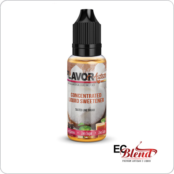 vape juice ingredients sucralose, e-liquid flavorings chemistry, sweetener in vape juice bottle, sucralose molecule - FlavorArtists - Liquid Sweetener - Sucralose - ECBlend