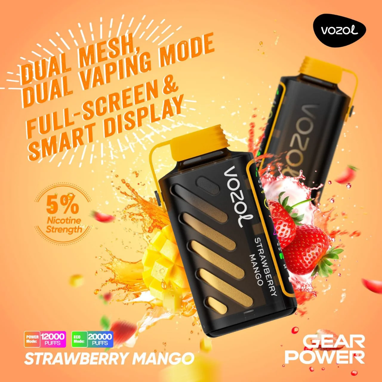 VOZOL Gear 20000 dune bashing, vaping in Dubai desert, rugged vape device in action - VOZOL Gear Power 20000 Puffs Disposable Dual Vaping Mode– Terea ...
