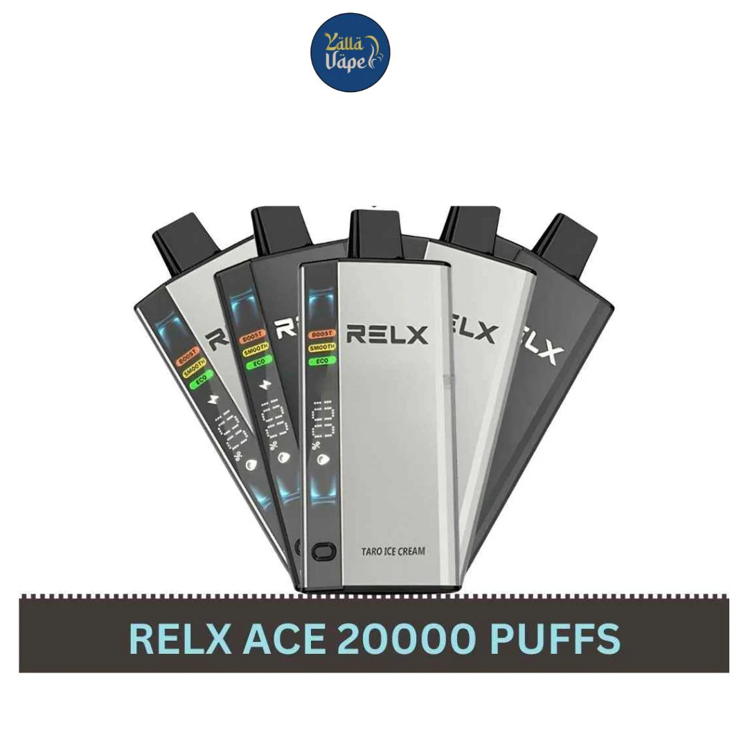 RELX ACE 20000 metallic finish, luxury vape accessory, high-end watch and vape, elegant vape gift close-up - RELX Ace 20000 Puffs Disposable Vape In Dubai UAE – YALLA VAPE