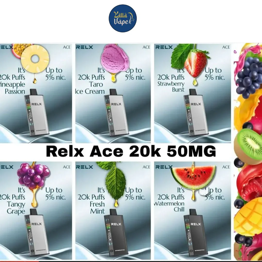 RELX ACE 20000 stock moving fast, Ferrari on Hessa Street Dubai, urgent vape order, high demand e-cigarette - RELX Ace 20000 Puffs Disposable Vape In Dubai UAE – YALLA VAPE