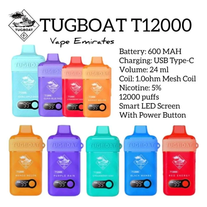 Vape blow out technique, clearing flooded coil, blocking airflow hole, blowing into vape mouthpiece, Tugboat T12000 fix - Tugboat T12000 Disposable Vape, vapoae.com