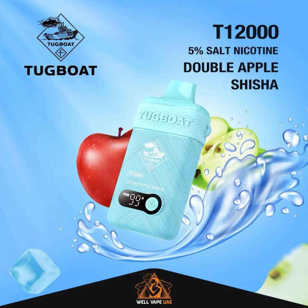 Tugboat T12000 vape internal structure, coil mechanism, e-liquid flow diagram, vape troubleshooting, engineering tools icon - Tugboat T12000 Disposable Vape | 12000 Puffs Vapes in UAE