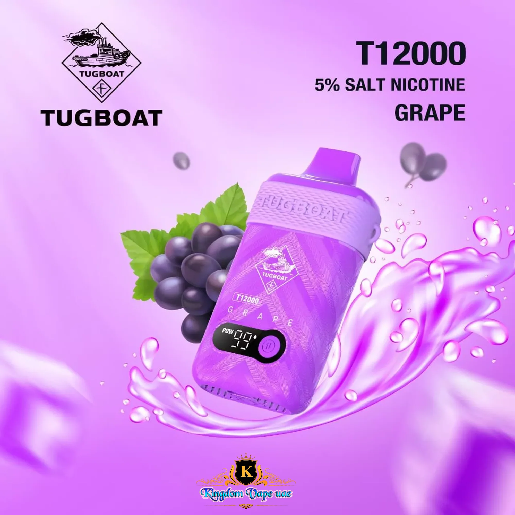 Online vape shopping UAE, Tugboat T12000 delivery, fast discreet shipping, e-commerce website, secure checkout - Best Tugboat T12000 Puffs Disposable Vape in UAE