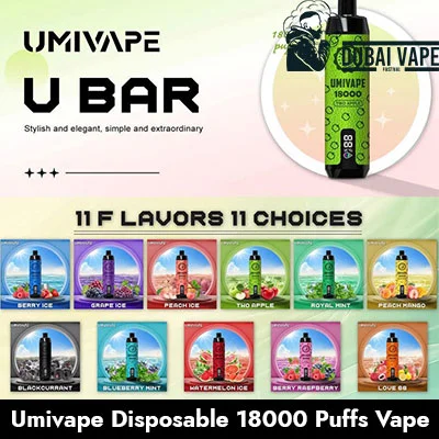 vape delivery Dubai Mirdif Al Nahda, fast home delivery UAE - Umivape U Bar 18000 Puffs Dubai | Fast Vape Delivery UAE
