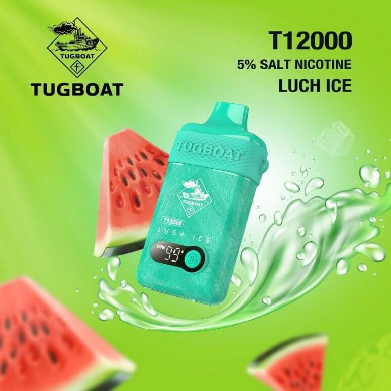 Tugboat T12000 promotional offer, discount code CHILLUAE, shopping cart button, call to action, vape sale, smooth cloud experience - Buy TUGBOAT T12000 – Premium by VAPE DOKHA | Vape Dokha Global