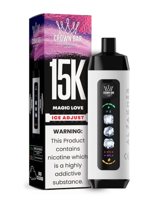 Al Fakher Crown Bar 15000 disposable vape, premium vape device - Al Fakher Crown Bar Ice Adjust 15K
