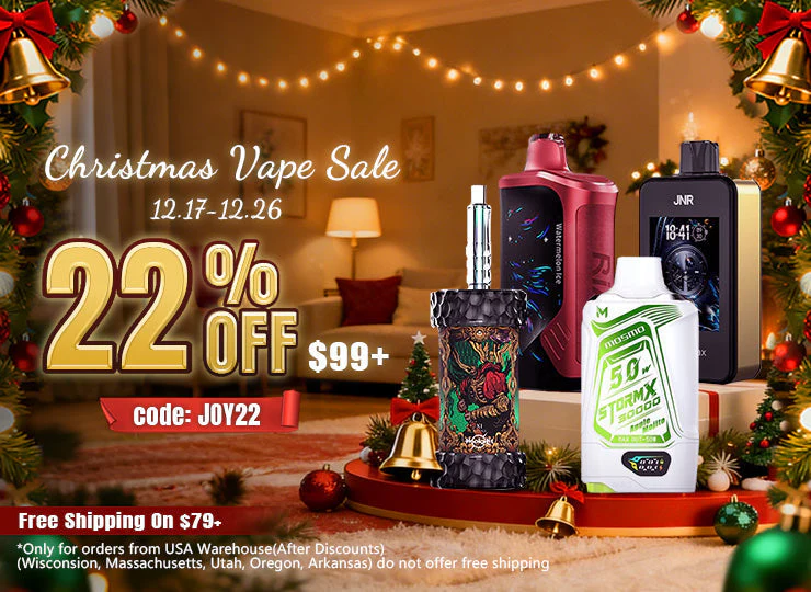 Christmas vape discount UAE, festive season gifts vape, Bar6k special offer - Christmas Vape Flavors and Gift Ideas Guide | Morevaping