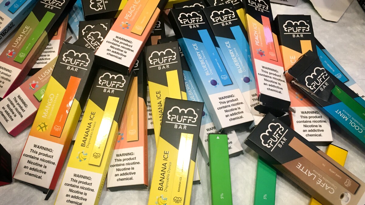 Collection of popular iced disposable vapes, variety of cool vape devices, essential vape collection - Teens Are Still Vaping Flavors, Thanks To New Disposable Vape Pens ...