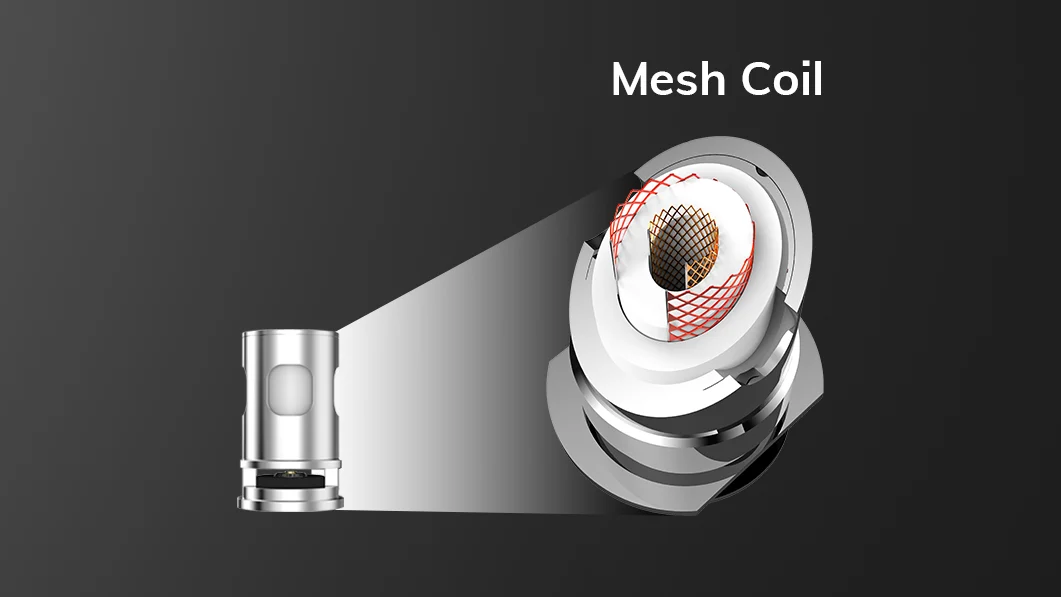 vape mesh coil heating element, disassembled vape coil, mesh coil structure - Mesh Coils: What Are Their Benefits?