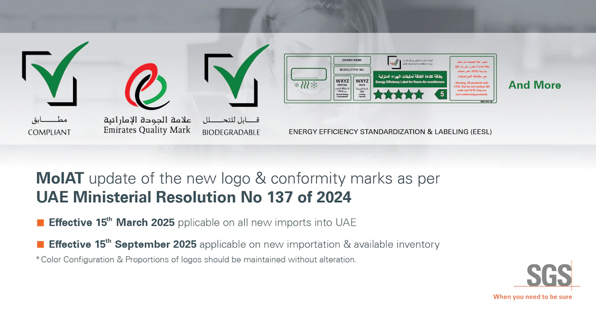 UAE MoIAT logo, Middle East vape regulations, official government document stamp - MoIAT Announces New Logo and Conformity Marks Under Ministerial ...